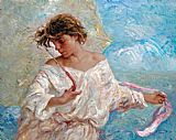 Jose Royo Famous Paintings - BLANCOS Y AZULES